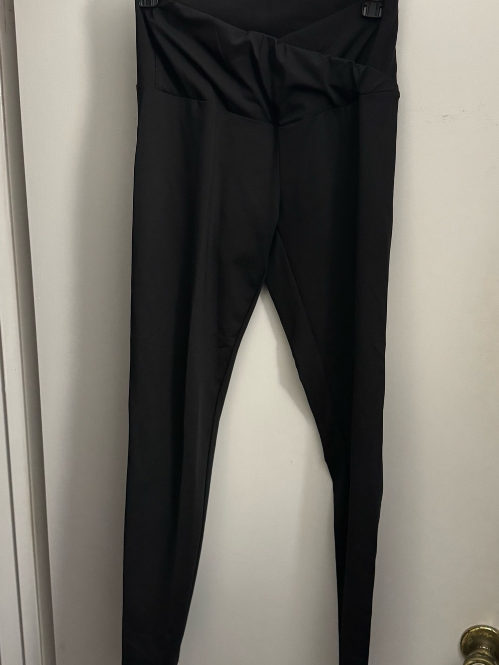 SHEIN Black Pull-On Ponte Leggings